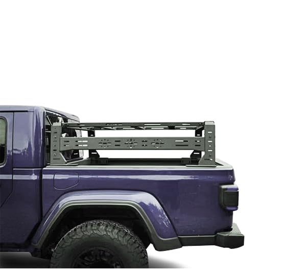 Overland Black Horse Bed Rack Black Compatible with 14-24 Silverado 1500|14-24 Ram 1500|14-24 Ram 2500|14-24 Ram 3500|15-24 Ford F-150|15-24 Tundra|16-24 Titan-TR11B