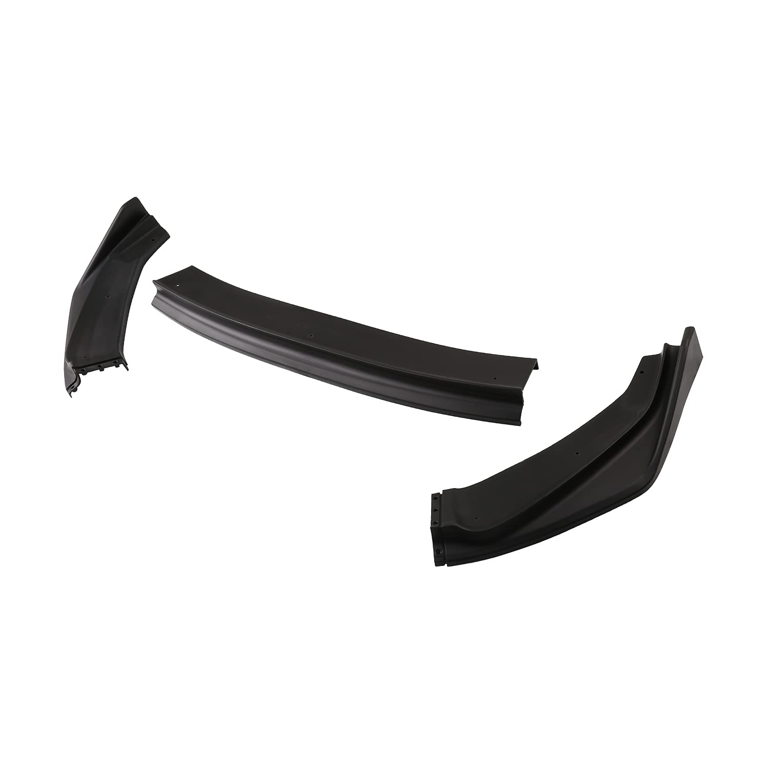 Spec-D Tuning Front Bumper Lip Matte Black Spoiler Splitter Body Kit 3PC Compatible with 2014-2017 Honda Fit