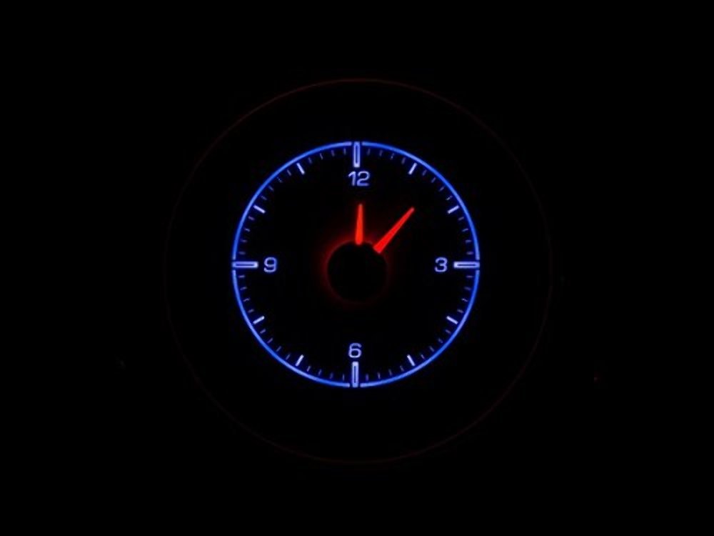Analog Clock Gauge Dakota Digital 69 70 Ford Mustang for HDX Black HLC-69F-MUS-K
