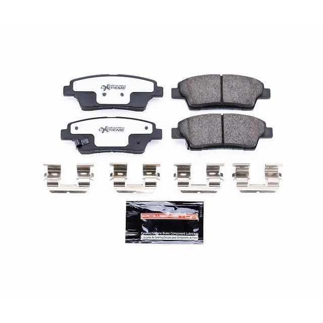 Power Stop Z26 Rear Z26-1551 Carbon-Fiber Ceramic Brake Pads For Genesis G80 2017-2020, Hyundai Genesis 2010-2016, Kia K900 2017 [Model Specific]
