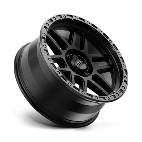 KMC Wheels 20X9 MESA 6X1355 0mm SATIN BLACK WITH GLOSS BLACK LIP - KM54429063700