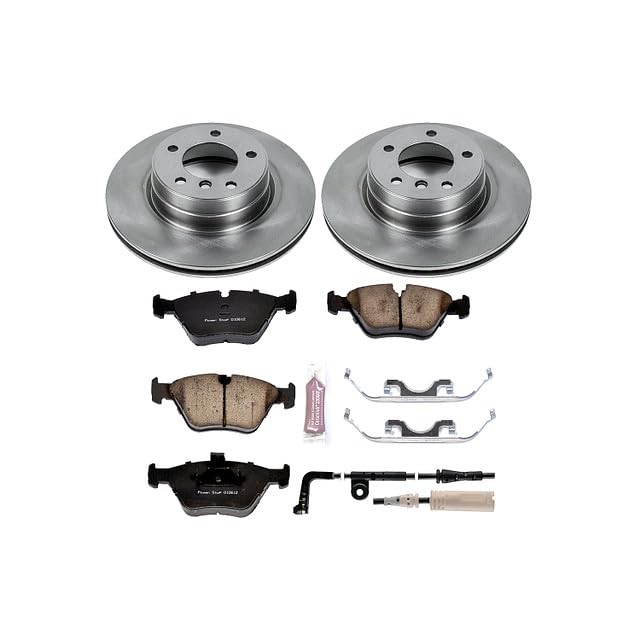 Power Stop Autospecialty KOE5156 Front Replacement Brake Kit-OE Brake Rotors & Ceramic Brake Pads For BMW 525i 2004-2005 [Model Specific]