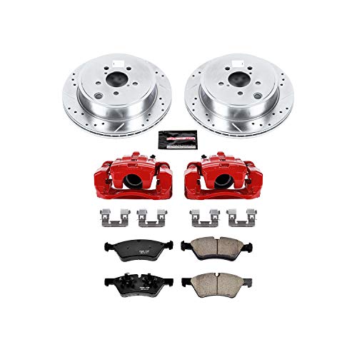 Power Stop Z23 Sport Rear Caliper Brake Kit Brake Rotor, Brake Caliper and Carbon-Fiber Ceramic Brake Pads For Scion FR-S 2013-2016, Subaru BRZ 2013-2020, Toyota 86 2017-2020 [Model Specific]