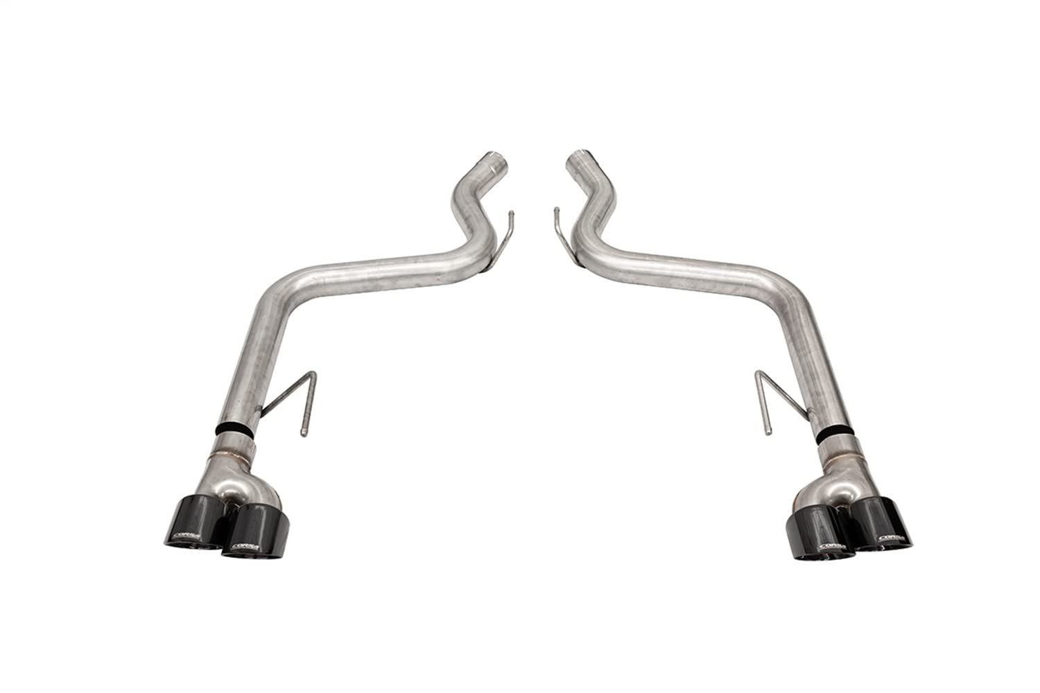 Corsa Ford Mustang GT 2018-2023 Black 3.0in PVD AxleBack Exhaust w/4.0in Quad Pro Tips