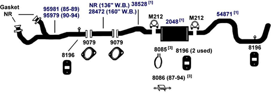 Exhaust Muffler AP Exhaust Products 700046