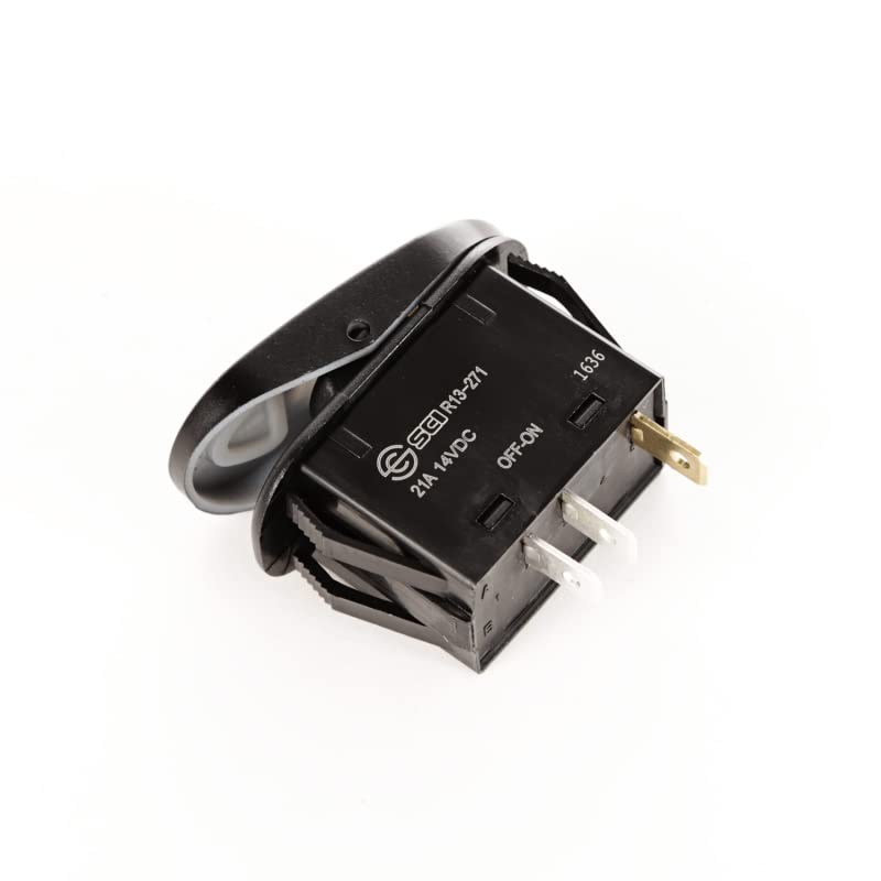 Rugged Ridge Rocker Switch | Black and Amber Thermoplastic Olefin (TPO) | 17235.07 | Fits zNONE