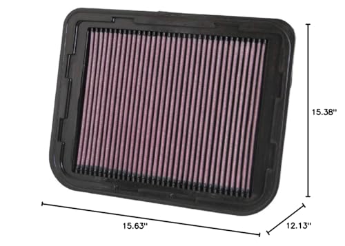K&N Engine Air Filter: Washable, Increase Power & Acceleration, Premium, Replacement Car Air Filter: Compatible with 2008-2016 FORD (Falcon, Territory, FPV GT), 33-2950