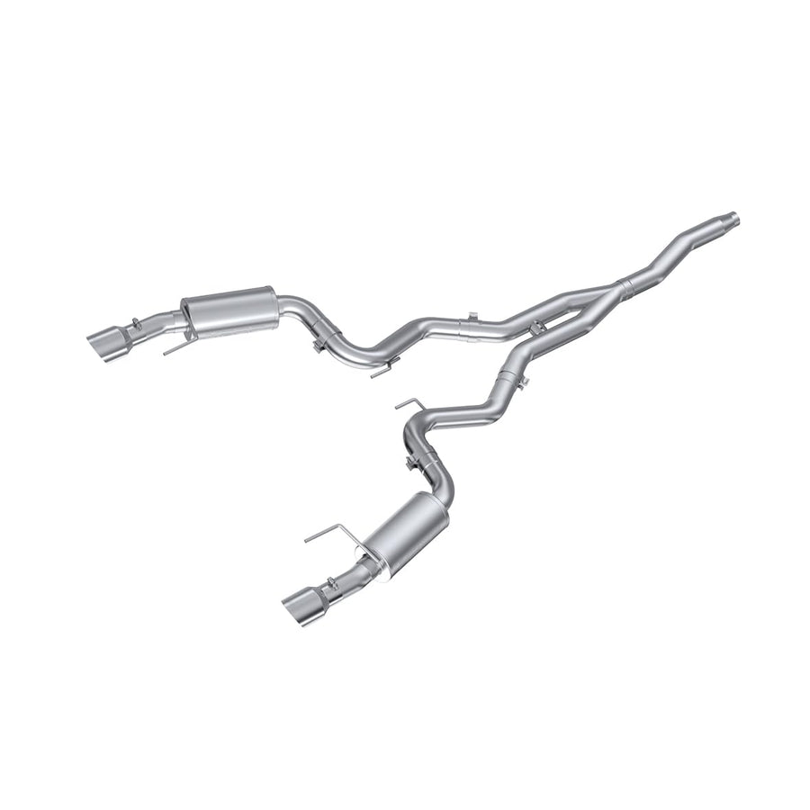 3" MBRP Dual Split Rear Street Version Cat Back with 4.5" Tips AL S7274AL