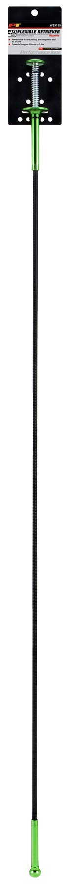 Magnetic Head Performance Tool W83195 Flexible Pick-Up Tool, Strong Drain Hair Catcher, Grabber Pick-up Tool, Extra Long 40-Inch Retractable Claw Retriever