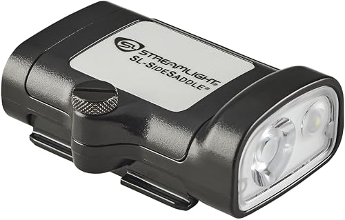Streamlight 61626 250-Lumen SL-Sidesaddle Hands-Free Universal Hard Hat, Helmet, and Headgear LED Light with Mount and (3) AAA Alkaline Batteries, Black
