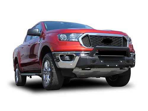Armour III Black Horse Light Duty Front Bumper Textured Black Compatible with 2019-2023 Ford Ranger-AR3LD43NL