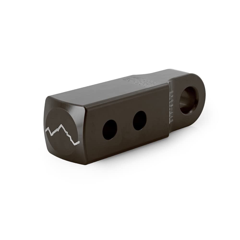 2” Hitch Receiver Borne Off-Road Shackle Mount, Hard Anodized Gray