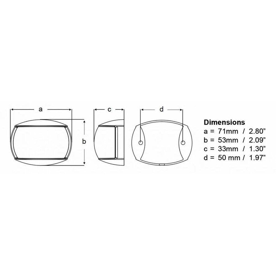 Hella Marine Port & Starboard Pair NaviLED - 2nm - Clear Lens/Black Housing