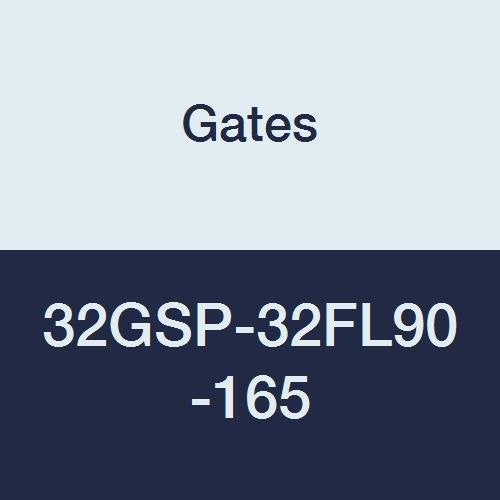 GlobalSpiral Gates 32GSP-32FL90-165 Couplings, Code 61 O-Ring Flange, Zinc Plated Carbon Steel, 9.69", 90° Bent Tube, 2" ID