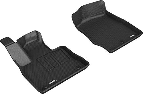 Kagu Floor Mat 3D MAXpider Custom Fit (Black) Compatible with Ford Explorer 2020-2024 (Vinyl Floor) - Front Row