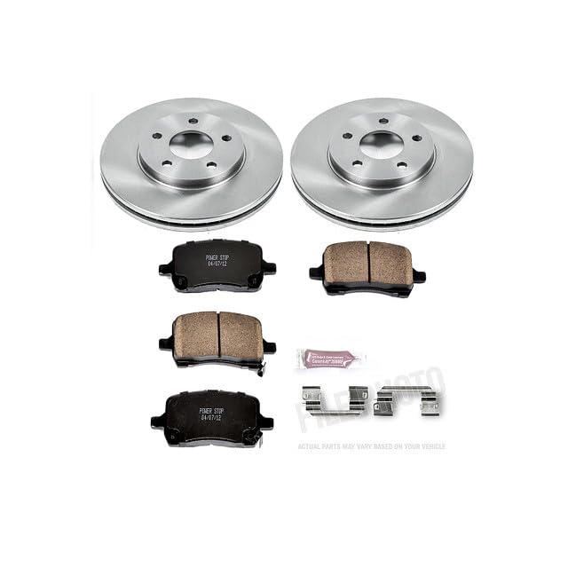 POWERSTOP Autospecialty KOE1448 Front Replacement Brake Kit-OE Brake Rotors & Ceramic Brake Pads For Chevrolet HHR 2008-2011 [Model Specific]