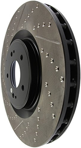 Sport Drilled/Slotted Brake Rotor StopTech 127.46076R (Front Right), 1 Pack
