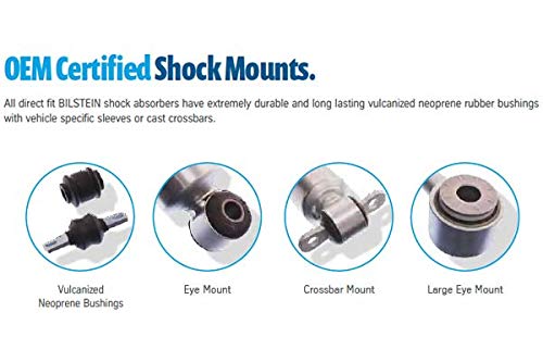 Bilstein 5100 Series Rear Shock 24-186728 fits 2005 2023 Tacoma 4WD with 0-1" Lift - Monotube Design, Fade Free Performance, Optimal Performance