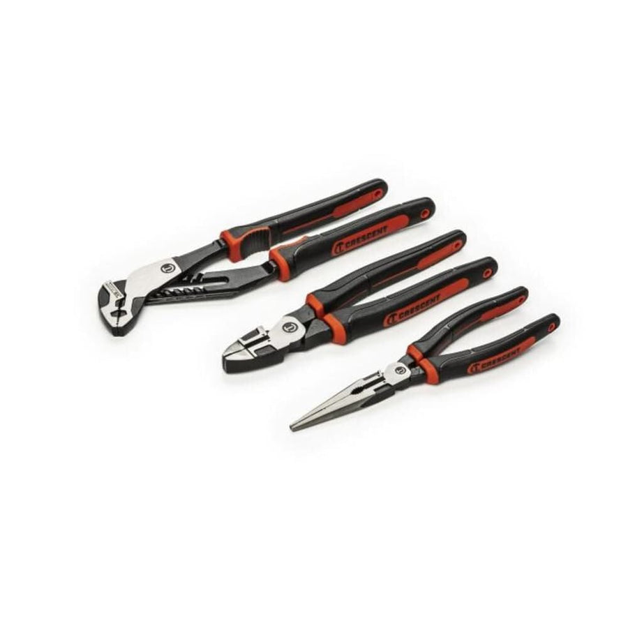 Z2 3Pc Mixed Dual Material Plier Set Crescent (Z2SET3CG-06)