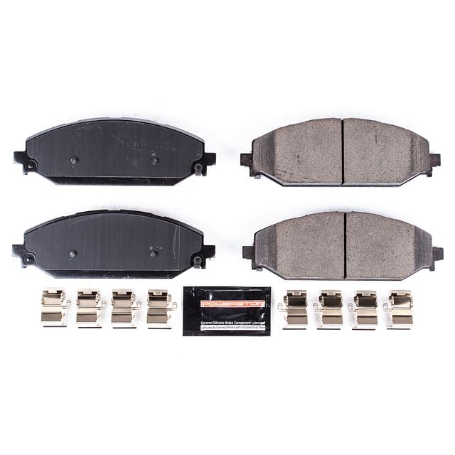 Power Stop Z23-2179 Z23 Evolution Sport Carbon Fiber Infused Ceramic Brake Pads with Hardware For 2022 2023 Jeep Grand Wagoneer | 2022 2023 Jeep Wagoneer | 2019 2020 2021 2022 2023 Ram 1500