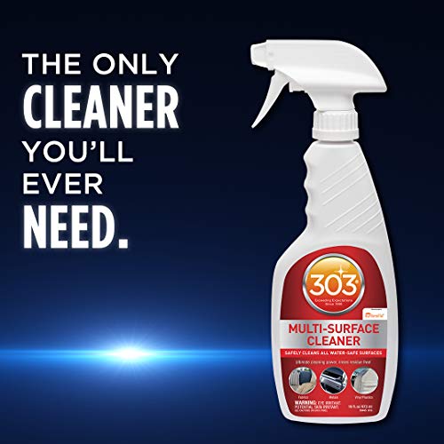 303 Cleaner Multi-Surface - Safely Cleans All Water Safe Surfaces - Ultimate Cleaning Power - Rinses Residue Free - Recommended By Sunbrella, 16 fl. oz. (30445CSR) Packaging May Vary