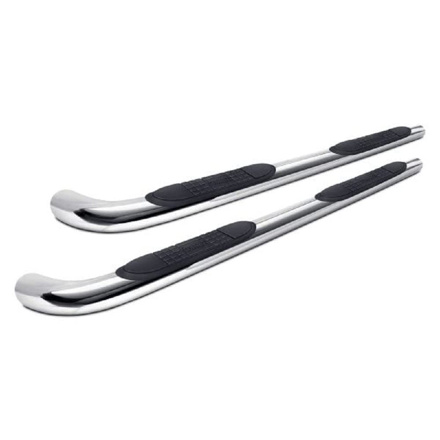 Rugged Ridge Tube Side Step Kit, 3 Inch, Round, Stainless; 07-18 Wrangler, 4 Door 11593.06
