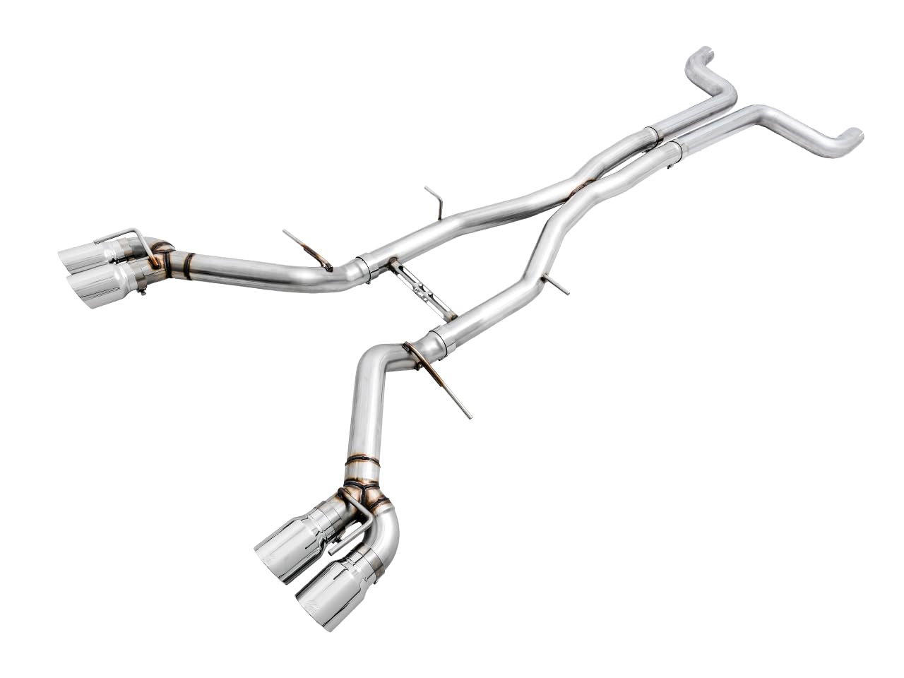 16-19 Chevy Camaro SS AWE Tuning Non-Res Cat-Back Exhaust - Track Edition (Quad Chrome Silver Tips) - 3020-42066