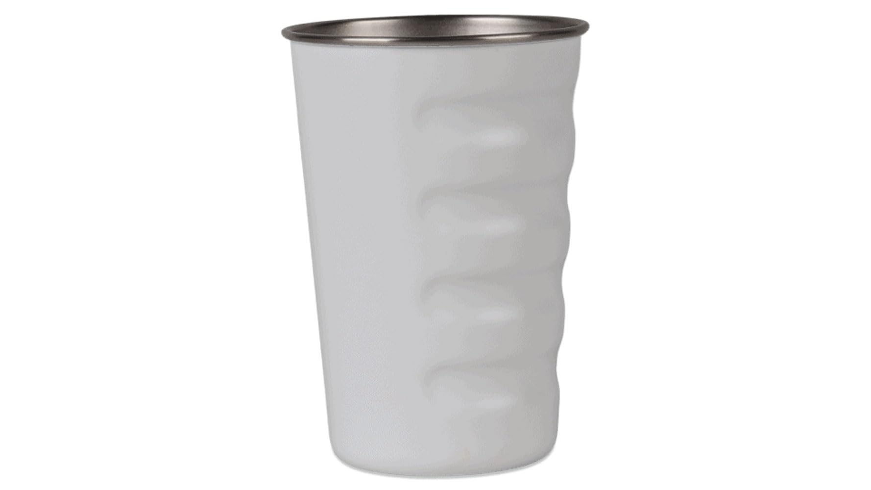 16 Ounce Grizzly Grip Tumbler | Stainless Steel | Vacuum Insulated | Lid Sold Separately | for Travel Beach Camping Hunting | White