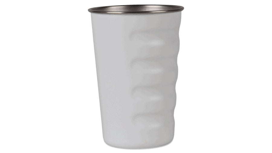 16 Ounce Grizzly Grip Tumbler | Stainless Steel | Vacuum Insulated | Lid Sold Separately | for Travel Beach Camping Hunting | White