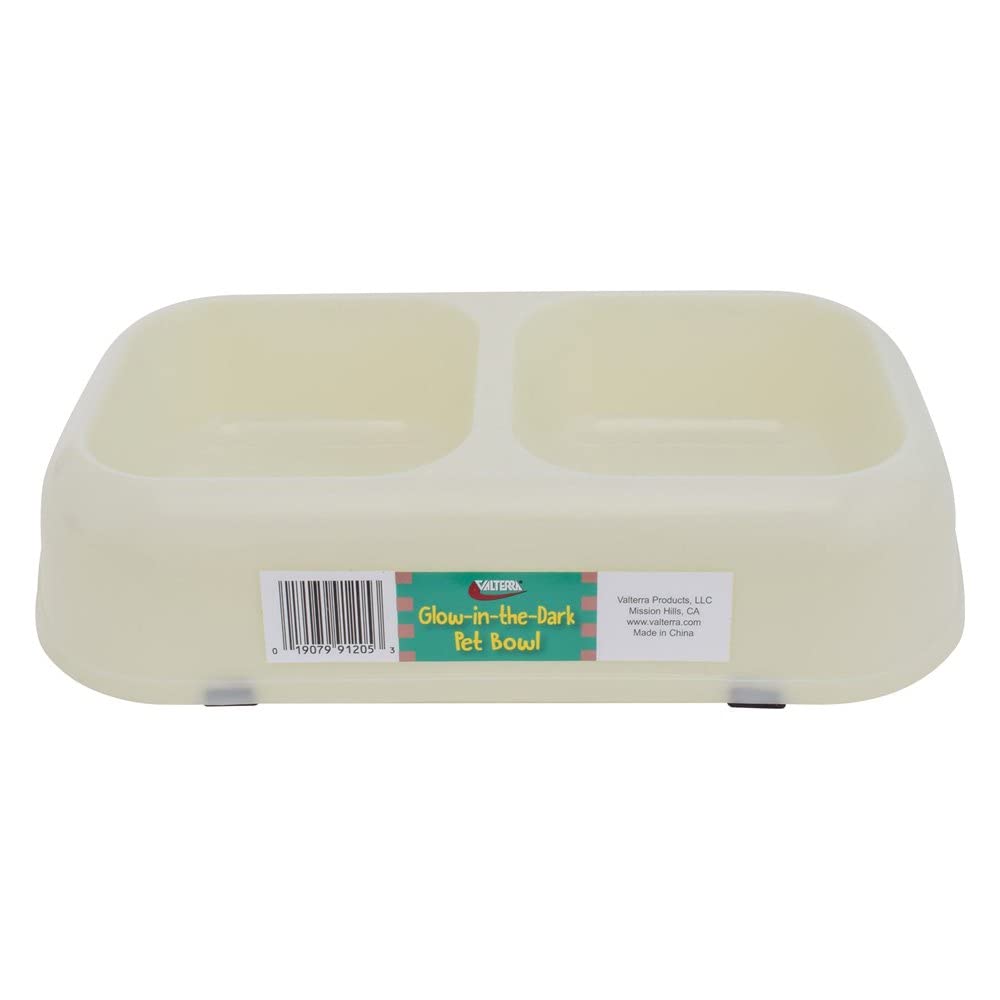 Glow-in-The-Dark VALTERRA A10-2005 Pet Bowl - Twin Bowl, Medium