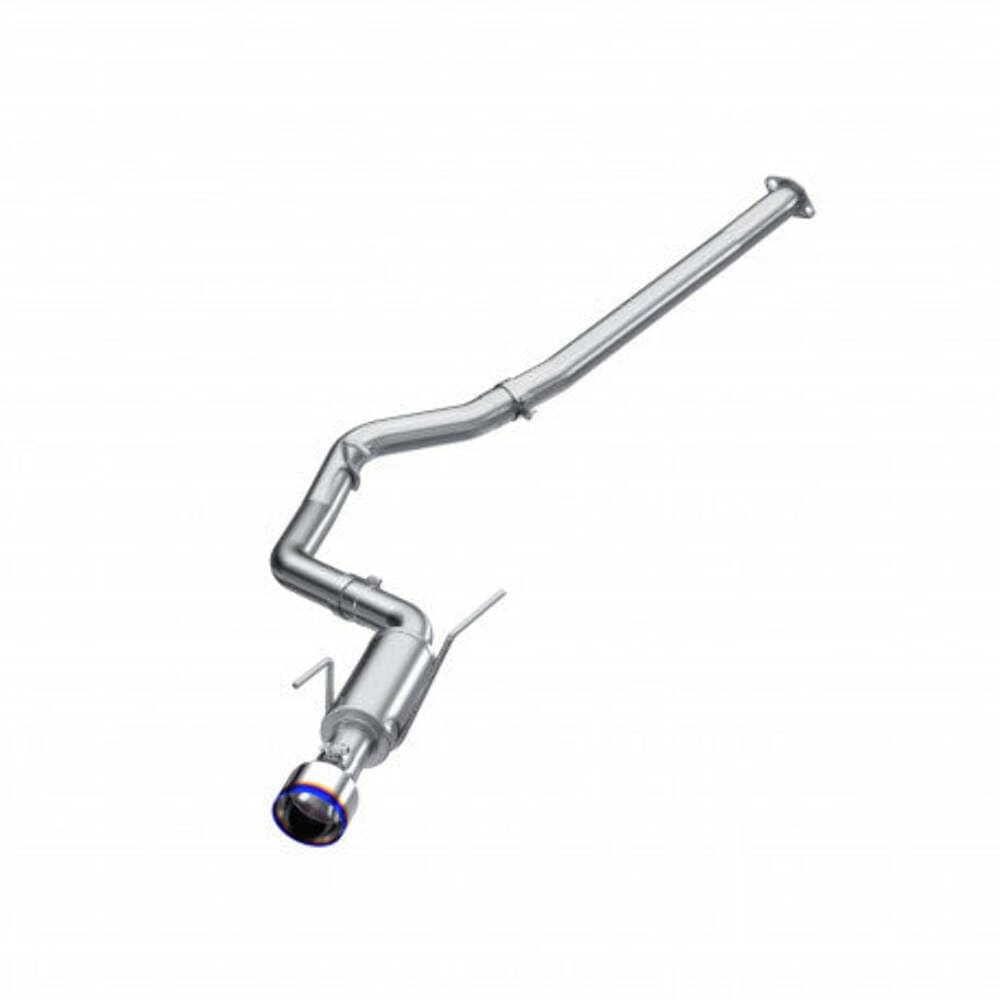 Cat Back MBRP Exhaust S48033BE Performance Exhaust System; 3 in; Single Rear Exit; T304 Stainless Steel; 5 in. Burnt End Tip;