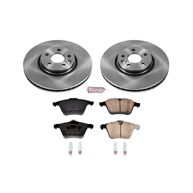 Power Stop Autospecialty KOE4698 Front Replacement Brake Kit-OE Brake Rotors & Ceramic Brake Pads For S60, S60 Cross Country, S80, V60, V60 Cross Country, XC70 [Model Specific]
