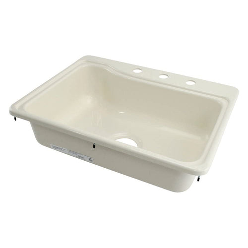 344156 Lippert: 13" X 15" Lavatory Sink; 3 Faucet Holes - Parchment