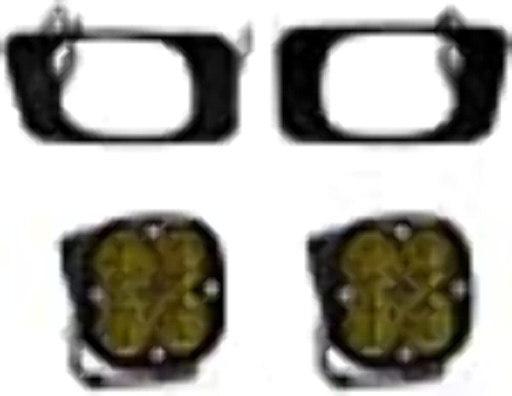 Baja Designs Fog Pocket SAE LED Light Kit fits Ford F-150 2015-21; F-250/350 Super Duty 2017-21 (Wide Cornering; Amber)