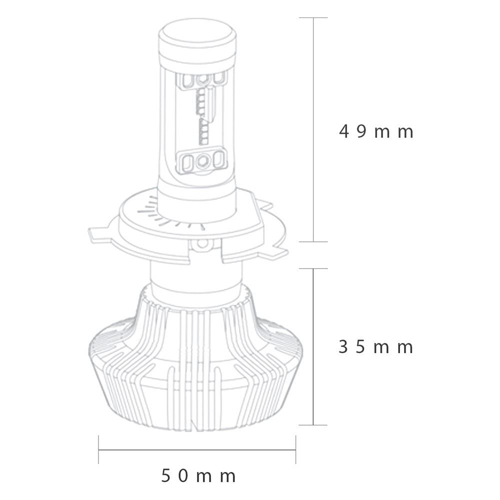 Piaa 9012 Platinum White 26-17392 LED Bulb Kit, 4000 lm (25W - 2 Yr Warranty 6000K)