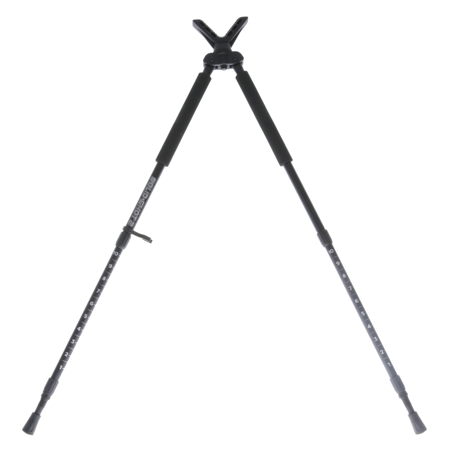 TRUGLO Solid Shot Adjustable Versatile Durable Collapsible Rifle Shooting & Crossbow Hunting Bipod w/Rotating Head Design - 21-40 in. Length