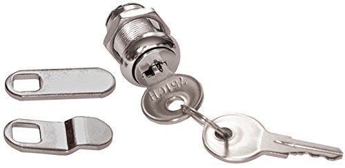 Econo Cam Lock RV Designer L427, 7/8 inch, Keyed Code 751, Compartment Hardware, Siliver