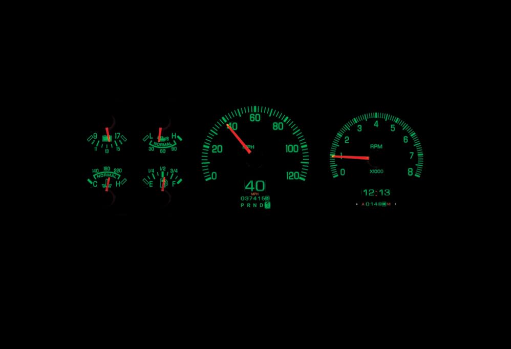 Dakota Digital Retrotech RTX-87F-PU-X Gauge Instrument System Compatible with Ford 1987-91 Pickup and Bronco