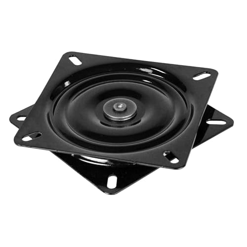 360-Degree Wise Flat Boat Seat Swivel, Black 8WD10