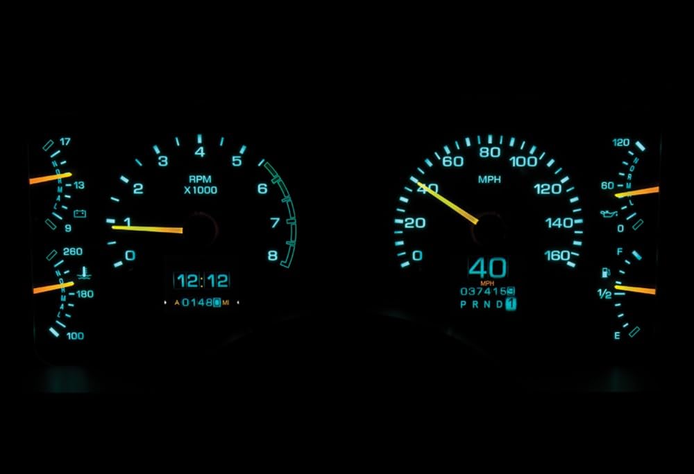 Dakota Digital Retrotech Gauge Instrument System RTX-90F-MUS-X Compatible with Ford 1990-93 Mustang