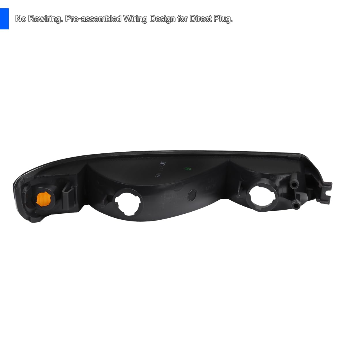 Parking Bumper Lights SPEC-D TUNING Black Compatible with 1999-2006 GMC Sierra/Yukon Left + Right Pair Assembly