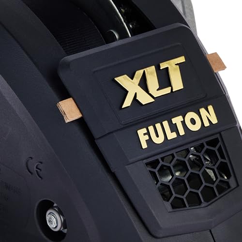 Fulton XLT 142311 Marine Trailer Winch, Single-Speed, 1,500 lbs. Capacity, 20 Foot Strap, 8 Inch Handle, Black Cover