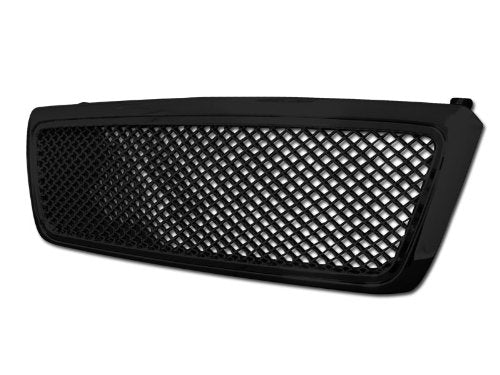 Mesh Front Hood Grille Bumper Guard Armordillo 7149793 - Gloss Black Fits 2006-2008 Lincoln Mark LT