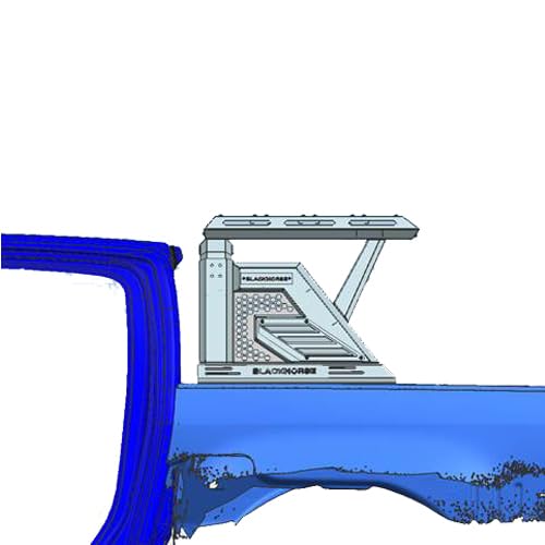 Armour II Black Horse Off Road Roll Bar W/Basket Black Compatible with 2005-2021 Nissan Frontier-AR2-05BA3