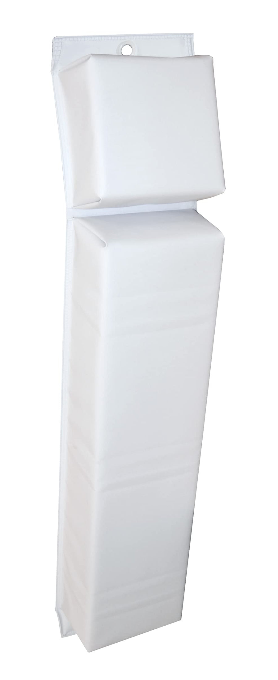 Vinyl Covered Hull-Saver Contoured Fender, White (30"L x 6"W x 4"D)