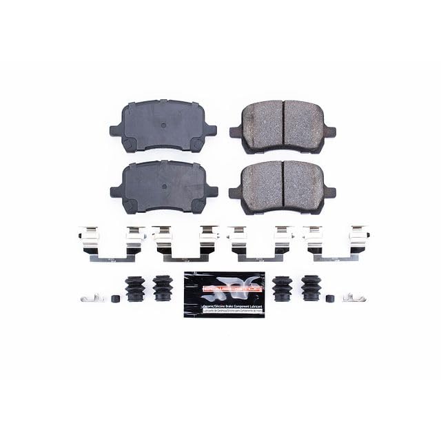 Power Stop Z23-1160 Z23 Evolution Sport Carbon Fiber Infused Ceramic Brake Pads with Hardware For Chevrolet Cob, Chevrolet HHR, Chevrolet Malibu, Pontiac, Saturn [Model Specific]