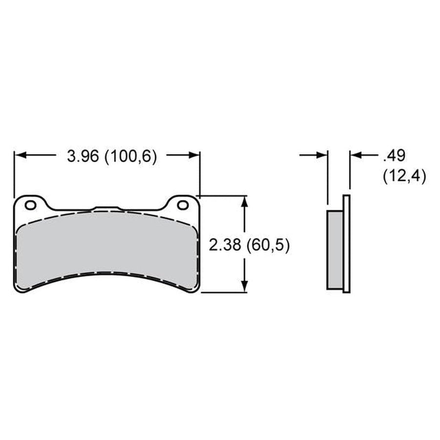 Brake Pad BP-10 4812 Wilwood Plate