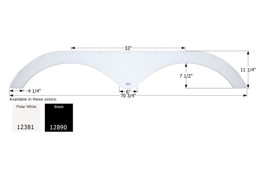 Fender Skirt ICON, Tandem, Heartland, FS2381, Black