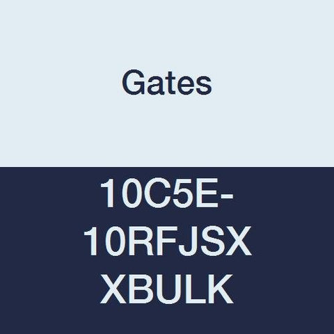 10C5E-10RFJSX Gates XBULK Field Attachable for C5E Hose, Dual Seat Female JIC 37/SAE 45 Flare Swivel, Steel, 1/2" ID (Pack of 75)