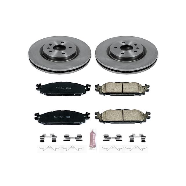 Power Stop KOE5583 Front Replacement Brake Kit-OE Brake Rotors & Ceramic Brake Pads For Ford Explorer, Ford Flex, Ford Taurus, Lincoln MKS, Lincoln MKT [Model Specific]